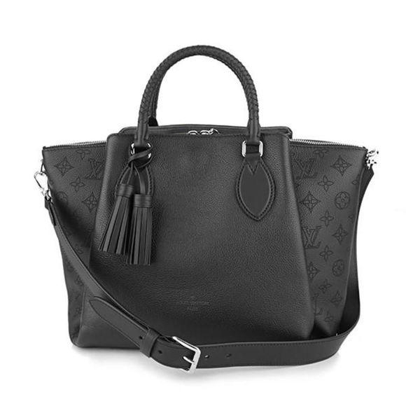 Louis Vuitton Mahina Haumea Handbag Noir Black Calf Leather - Picture 1 of 9